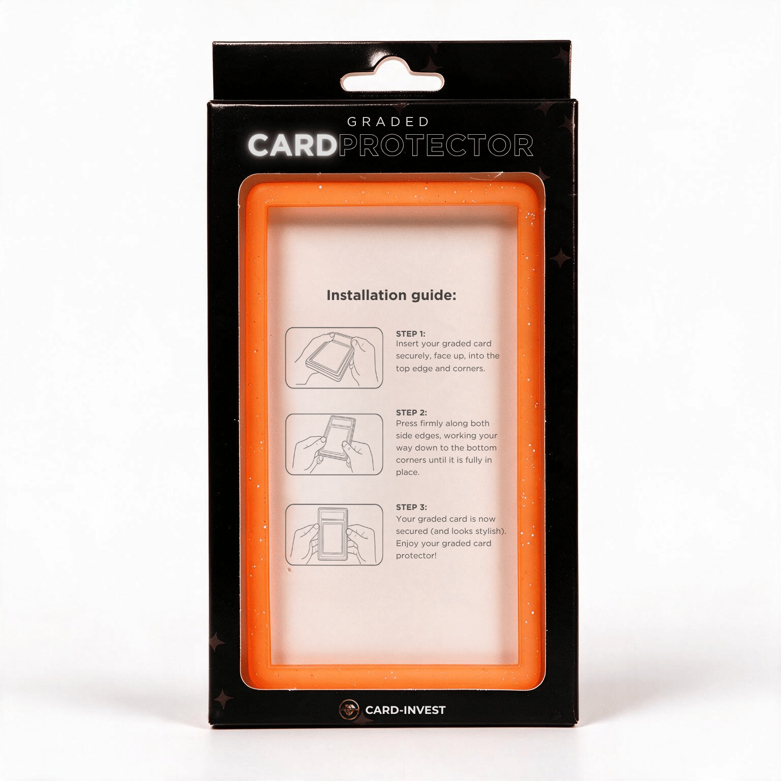 Card-Invest PSA Slab Guard - Orange Sparkle